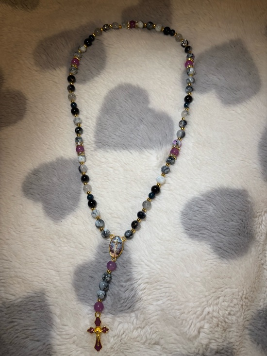 homemade Jewelry - (EXAMPLES MUST ORDER CUSTOM) Rosary necklaces message for custom